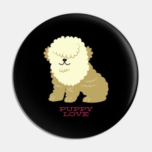 Valentine's Day Puppy Love Cute Gift for Dog Lovers Pin