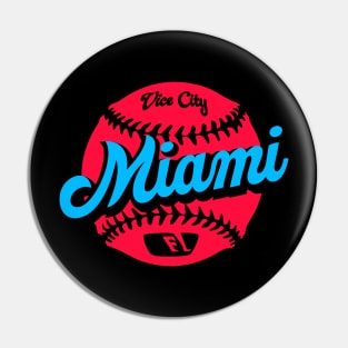 Miami Baseball Pin