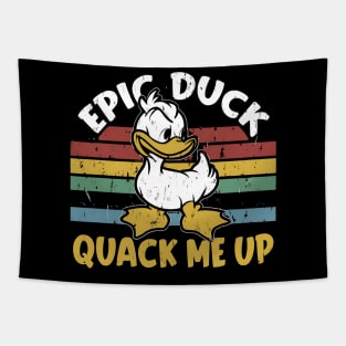 Epic Duck Quack Me Up Tapestry