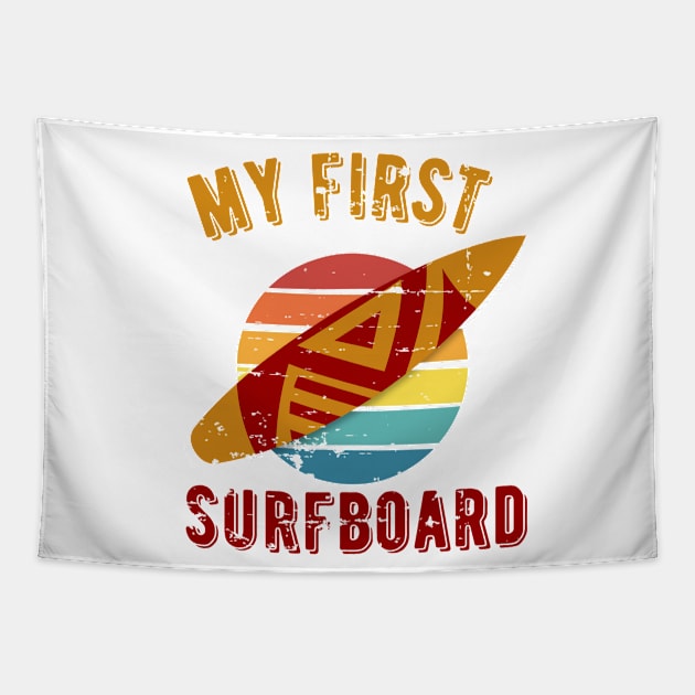 My first surfboard Tapestry by SYLPAT