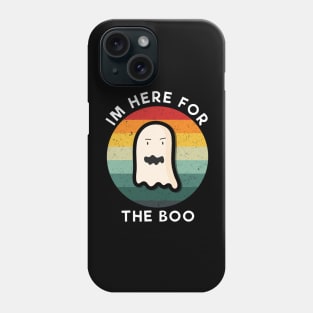 im here for the boo Vintage White Phone Case