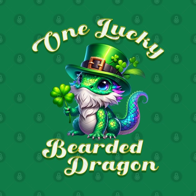 One Lucky Bearded Dragon St Patricks Day by Mind Your Tee