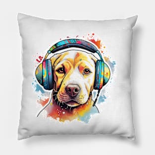 Labrador Graffiti Puppy Pillow