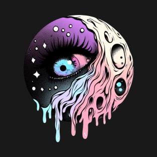 Melting moon eye T-Shirt