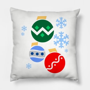 Colorful Christmas Balls Pillow