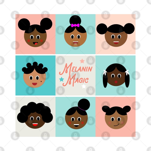 Melanin Magic Afro Puffs by blackartmattersshop