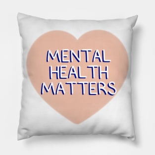 Mental Health Matters Heart Pillow