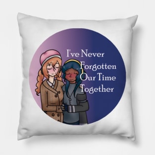 Amelie and Rashmi Entropic Float I've Never Forgotten Our Time Together Sticker And Others Pillow