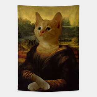 Mona Lisa Kitten Tapestry