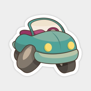 Retro Cartoon Car Magnet