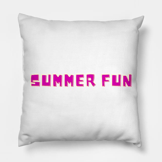 Summer Fun Pillow by stickersbyjori