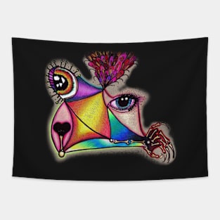 Abstract Monster Girl Tapestry