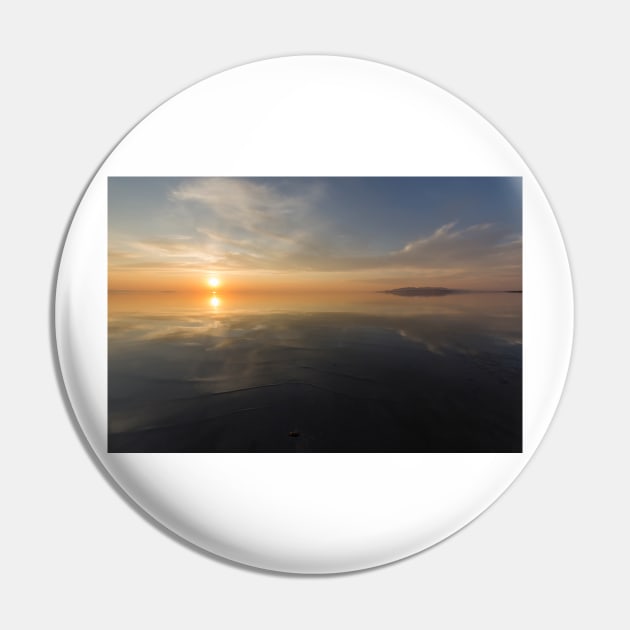 Great Salt Lake Sunset Pin by ivetas