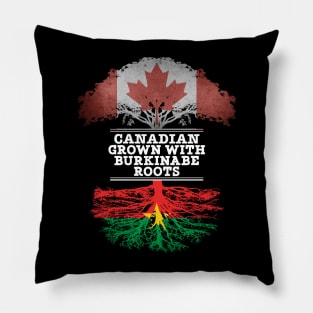 Canadian Grown With Burkinabe Roots - Gift for Burkinabe With Roots From Burkina Faso Pillow