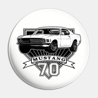 70 Mustang Fastback Pin