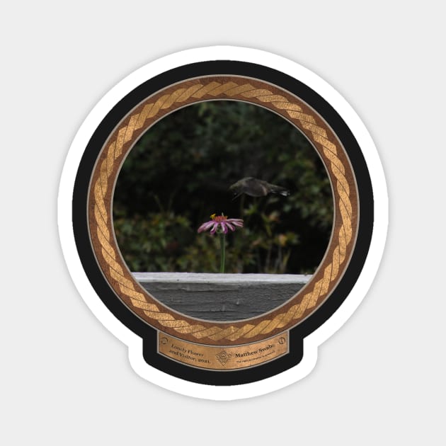 Lonely Flower and Visitor Magnet by Swabcraft