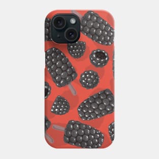 Blackberry and blackberry ice cream pattern Phone Case