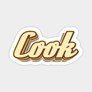 Cook typography Magnet