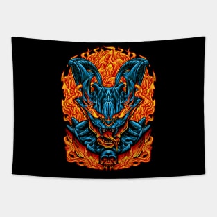 DEMON ON FIRE Tapestry