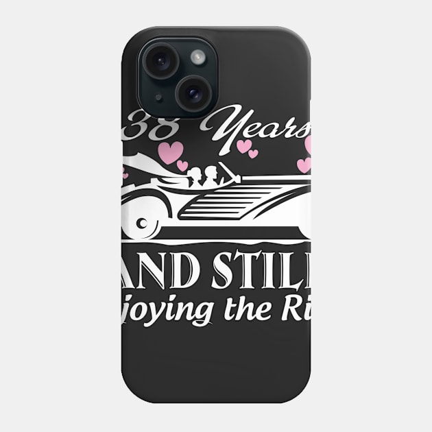 Anniversary Gift 38 years Wedding Marriage Phone Case by bestsellingshirts