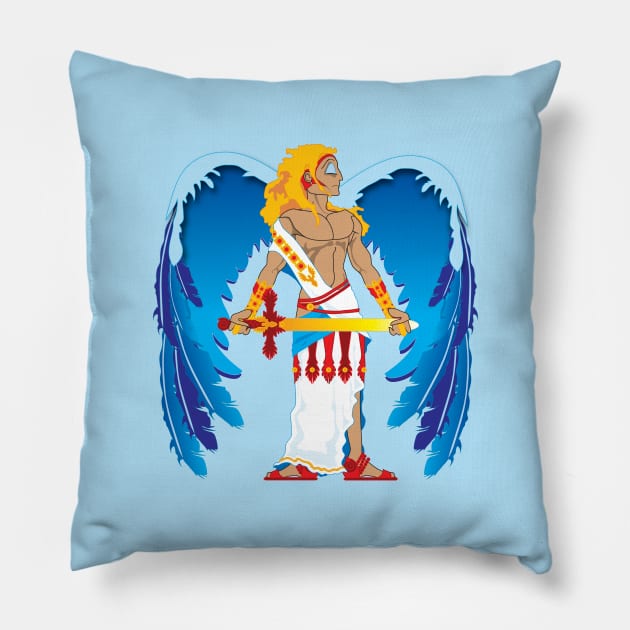 St. Michael Pillow by The Cuban Witch