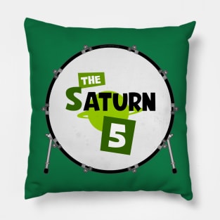 Saturn Five Drum (Green) Pillow