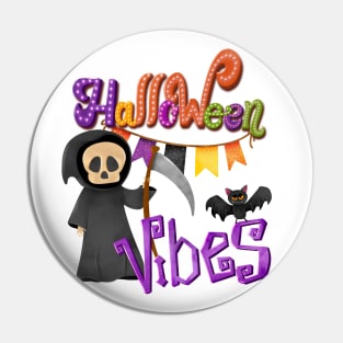 Halloween vibes cute design Pin