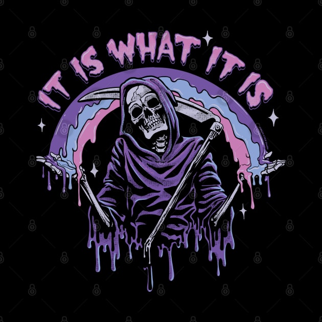 Pastel Goth Grim Reaper ~ It Is What It Is by CTKR Studio