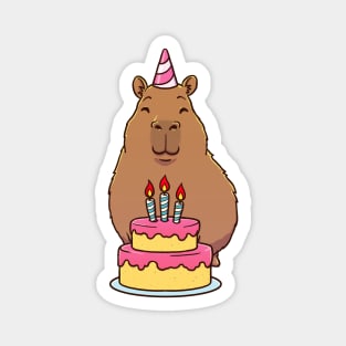 Birthday Capybara Magnet