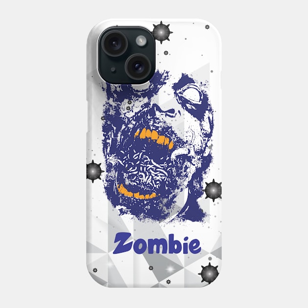 Zombie T Shirt Design Phone Case by Decent Graphic