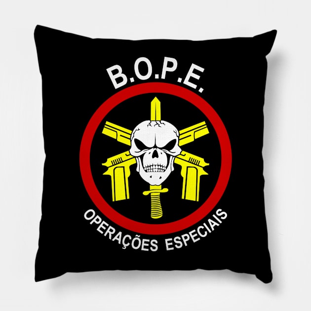 Mod.10 BOPE Batallon Ops Pillow by parashop