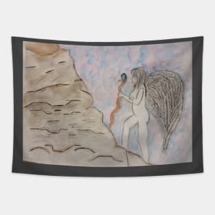 Climb your mountain one step at a time Tapestry