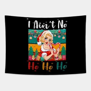 Funny vintage I Ain't No Ho Ho Ho Christmas Holiday women's PAJAMAS Tapestry