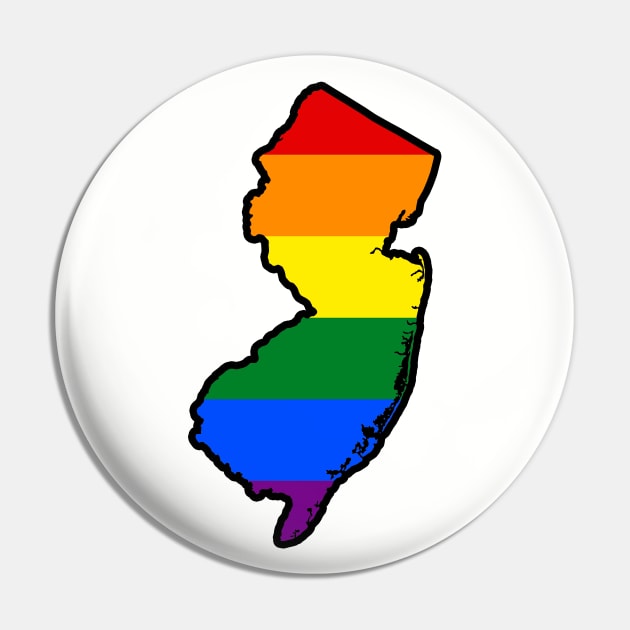 New Jersey Pride Pin by fearcity