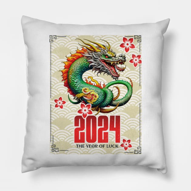 Dragon 2024 Pillow by LegnaArt