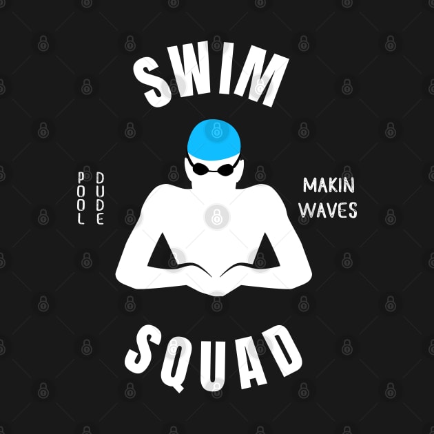 Mens Breaststroke Swim Squad Swimming Fan Gift by atomguy