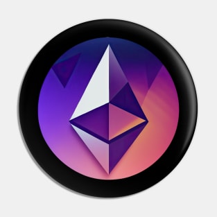 Ethereum to the moon Pin