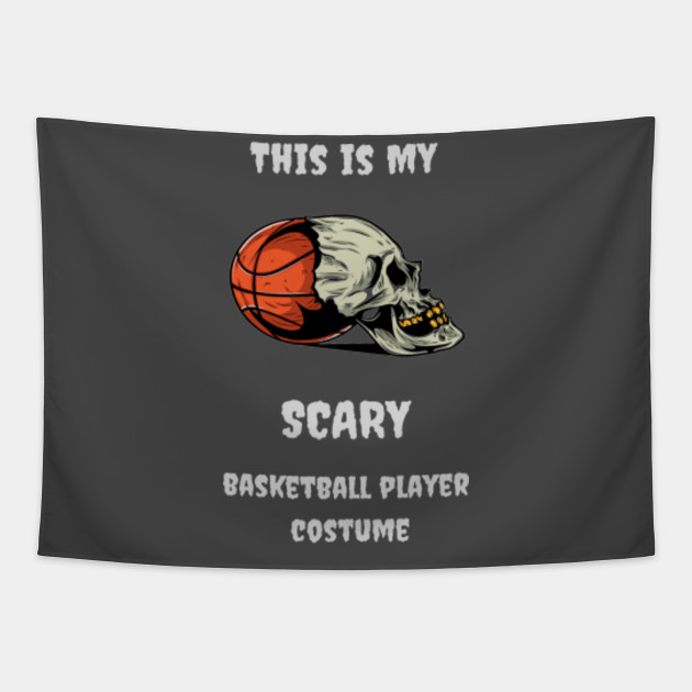 Scary Halloween Basketball Costume Basketball Tapestry Teepublic