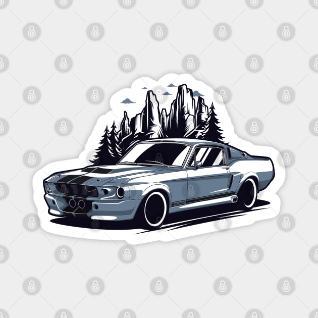 GT500 Shelby Mustang Classic Magnet by KaroCars