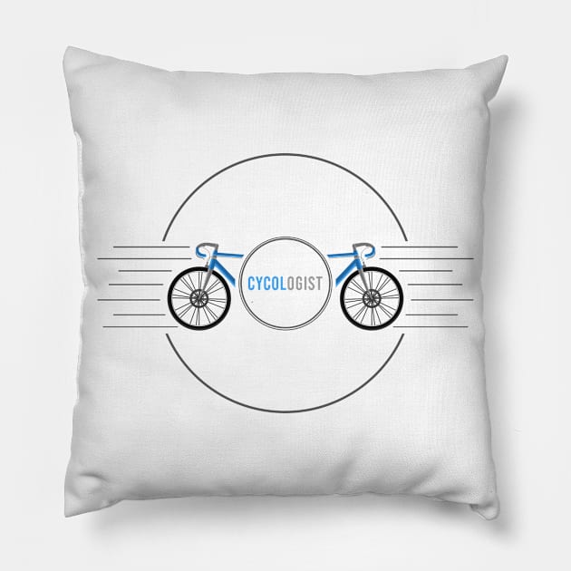 Bicycle in Roundabout Pillow by Markus Schnabel