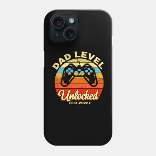 Dad Level Unlocked Est. 2022 Video Gamer Dad Funny Dad Gift Phone Case