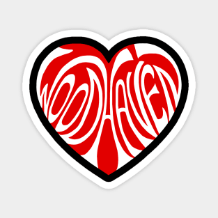 Red Woodhaven Heart Magnet