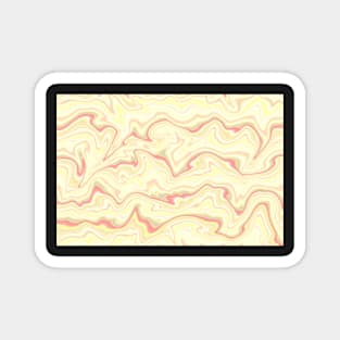 Elegant ivory color marble stone pattern Magnet