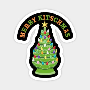 Merry Kitschmas Nostalgic Ceramic Tree Magnet