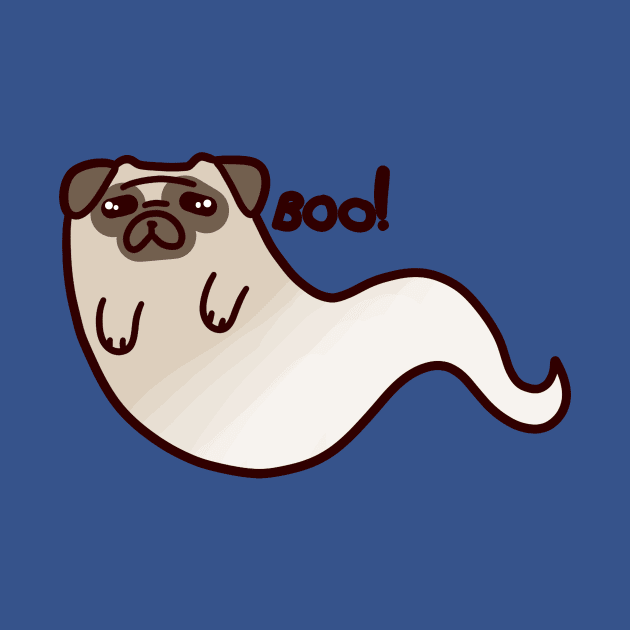 Ghost Pug by saradaboru