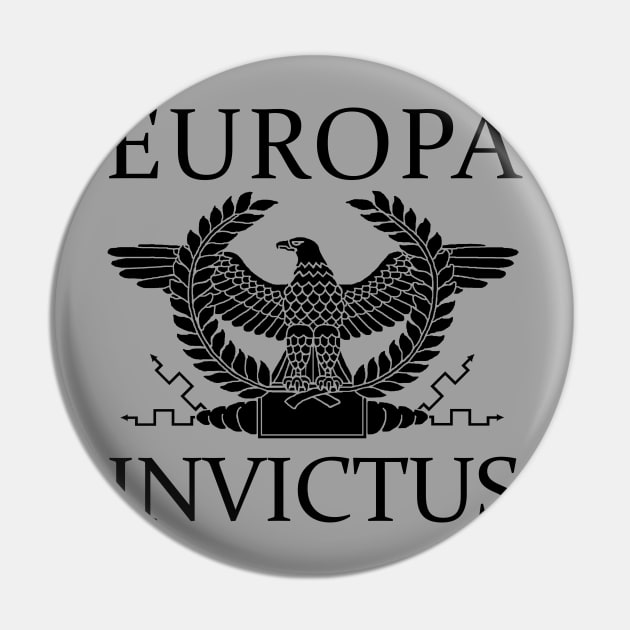 Europa Invictus - Black Eagle Pin by AtlanteanArts