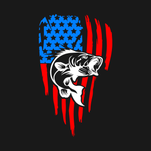 Bass American Flag Red/White/Blue T-Shirt