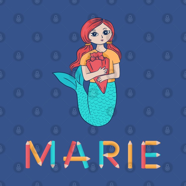 School Enrollment Mermaid Marie by DePit DeSign