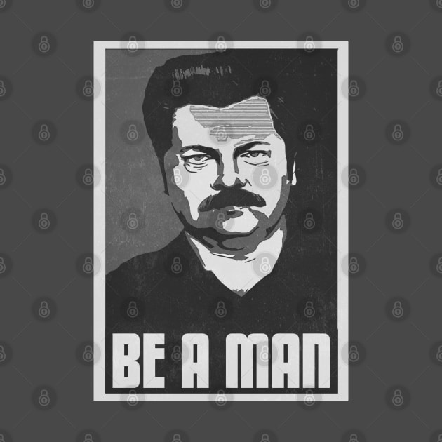 Be A Man- Black/White by kurticide