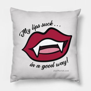 Vampire Lips Suck Pillow